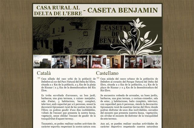 Casa rural al delta de l'Ebre - Caseta Benjamin 1