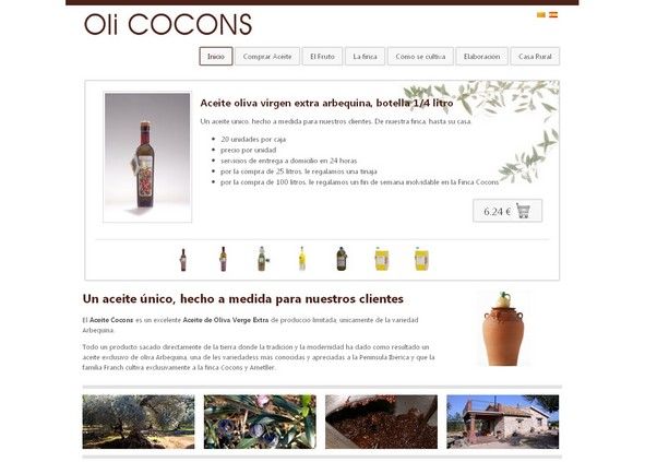 Venda d'oli d'oliva verge extra - Oli Cocons 1